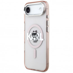 „Karl Lagerfeld IML Choupette Sketch Logo MagSafe“ dėklas, skirtas „iPhone 17 Air“ – rožinis