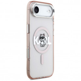 „Karl Lagerfeld IML Choupette Sketch Logo MagSafe“ dėklas, skirtas „iPhone 17 Air“ – rožinis