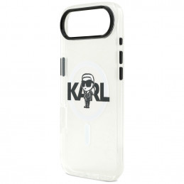 „Karl Lagerfeld IML Karl Sketch Logo MagSafe“ dėklas, skirtas „iPhone 17 Air“ – permatomas
