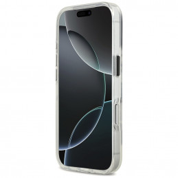 „Karl Lagerfeld IML Karl Sketch Logo MagSafe“ dėklas, skirtas „iPhone 17 Pro“ – permatomas