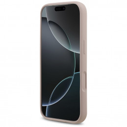 „Karl Lagerfeld“ silikoninis „Karl&Choupette Ring MagSafe“ dėklas, skirtas „iPhone 17 Pro“ – rožinis