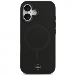 „Mercedes Plain“ lygios odos „MagSafe“ dėklas, skirtas „iPhone 17“ – juodas