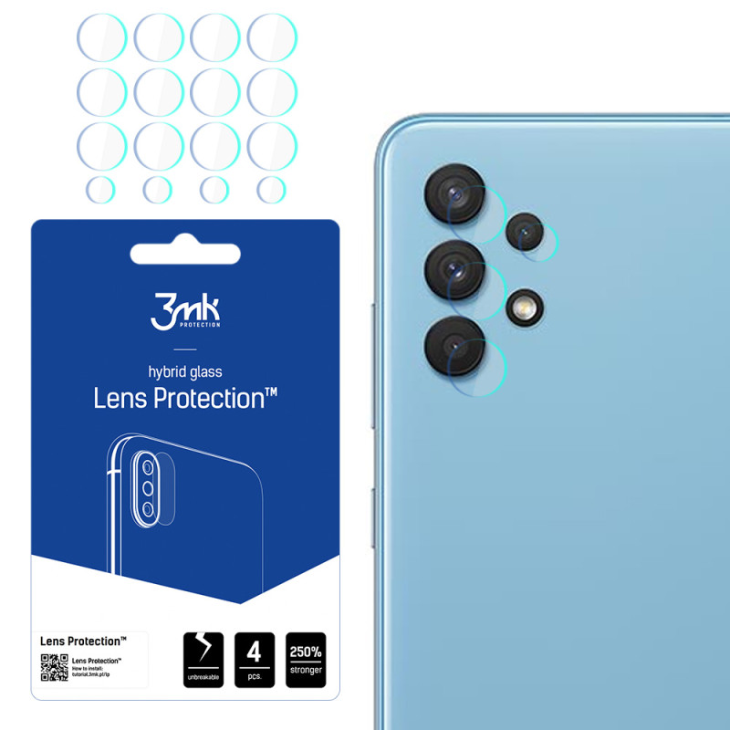 3mk Lens Protection™ hibridinis fotoaparato stiklas, skirtas Samsung Galaxy A32 4G