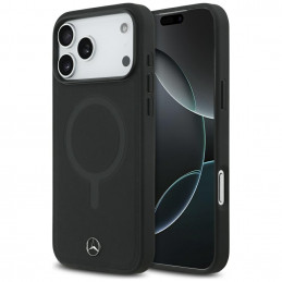 „Mercedes Plain“ lygios odos „MagSafe“ dėklas, skirtas „iPhone 17 Pro Max“ – juodas