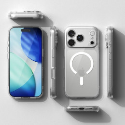 „Ringke Fusion“ magnetinis „MagSafe“ dėklas, skirtas „iPhone 17 Pro Max“ – skaidrus