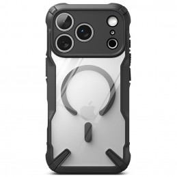 „Ringke Fusion X“ magnetinis „MagSafe“ dėklas, skirtas „iPhone 17 Pro Max“ – juodas