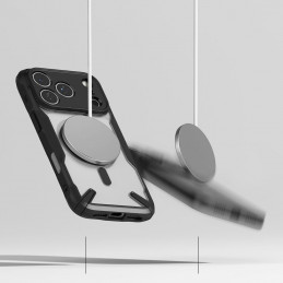 „Ringke Fusion X“ magnetinis „MagSafe“ dėklas, skirtas „iPhone 17 Pro Max“ – juodas