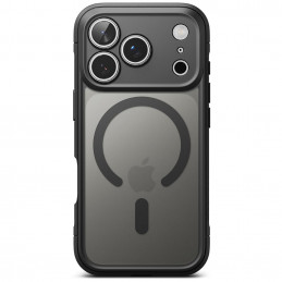 „Ringke Fusion Bold“ magnetinis „MagSafe“ dėklas, skirtas „iPhone 17 Pro“ – matinės juodos spalvos