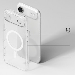 „Ringke Fusion“ magnetinis „MagSafe“ dėklas, skirtas „iPhone 17 Air“ – skaidrus