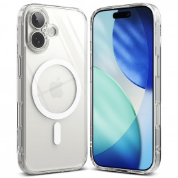 „Ringke Fusion“ magnetinis „MagSafe“ dėklas, skirtas „iPhone 17“ – skaidrus