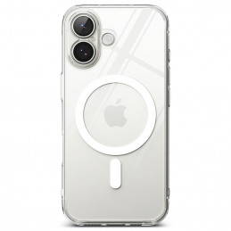 „Ringke Fusion“ magnetinis „MagSafe“ dėklas, skirtas „iPhone 17“ – skaidrus