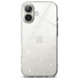 „Ringke Air“ iPhone 17 dėklas – skaidrus blizgučiais