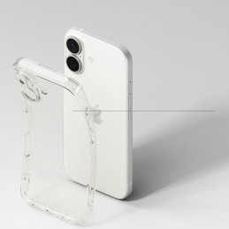 „Ringke Air“ iPhone 17 dėklas – skaidrus blizgučiais