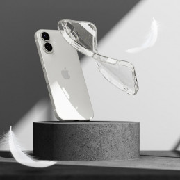 „Ringke Air“ iPhone 17 dėklas – skaidrus blizgučiais