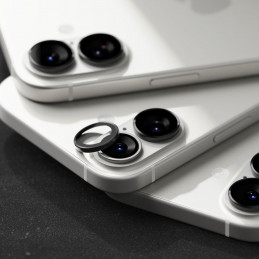 „Ringke“ kameros rėmelio apsauginių dėklų, skirtų „iPhone 17“, 2 vnt. pakuotė – juodas