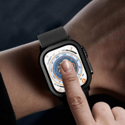 „Tech-Protect“ stiklinių žiedų, skirtų „Apple Watch Ultra 49mm“, 2 vnt. pakuotė – juodas