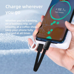 „Tech-Protect Ultraboost DNA“ laidas su raktų pakabuku USB-C PD 60W / 3A - pilkas