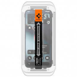 „Spigen Glas.TR EZ Fit“ grūdinto stiklo 2 vnt. pakuotė, skirta „Nothing Phone 3“ – skaidrus