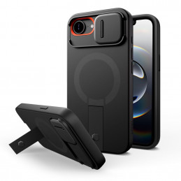 „Tech-Protect Kevlar Aura MagSafe“ dėklas, skirtas „iPhone 16e“ – juodas