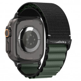 „Spigen WBF1“ dirželis, skirtas „Apple Watch 44 / 45 / 46 / 49 mm“ – juodas ir žalias