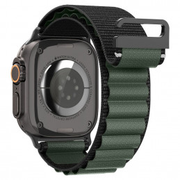 „Spigen WBF1“ dirželis, skirtas „Apple Watch 44 / 45 / 46 / 49 mm“ – juodas ir žalias