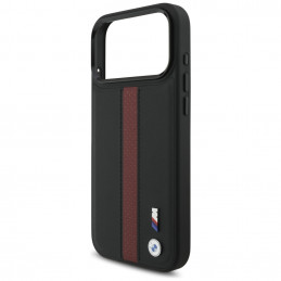 BMW M perforuotos juostelės logotipo „MagSafe“ dėklas, skirtas „iPhone 17 Pro Max“ – raudonas