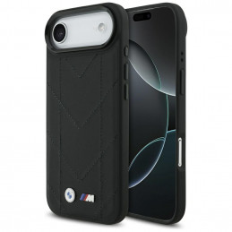 BMW M dygsniuotas logotipo „MagSafe“ dėklas, skirtas „iPhone 17 Air“ – juodas