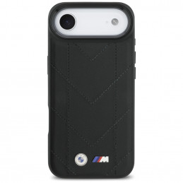 BMW M dygsniuotas logotipo „MagSafe“ dėklas, skirtas „iPhone 17 Air“ – juodas