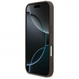 „Guess 4G Classic“ dėklas, skirtas „iPhone 17“ – rudas