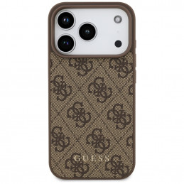 „Guess 4G Classic“ dėklas, skirtas „iPhone 17 Pro“ – rudas
