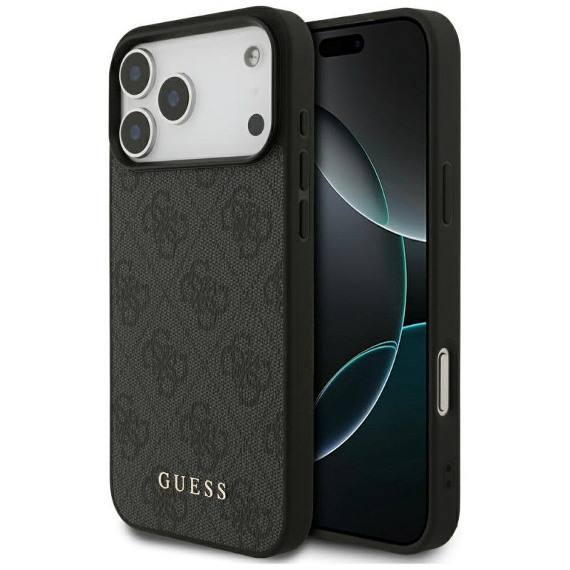„Guess 4G Classic“ dėklas, skirtas „iPhone 17 Pro Max“ – juodas