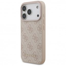„Guess 4G Classic“ dėklas, skirtas „iPhone 17 Pro“ – rožinis