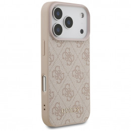 „Guess 4G Classic“ dėklas, skirtas „iPhone 17 Pro“ – rožinis
