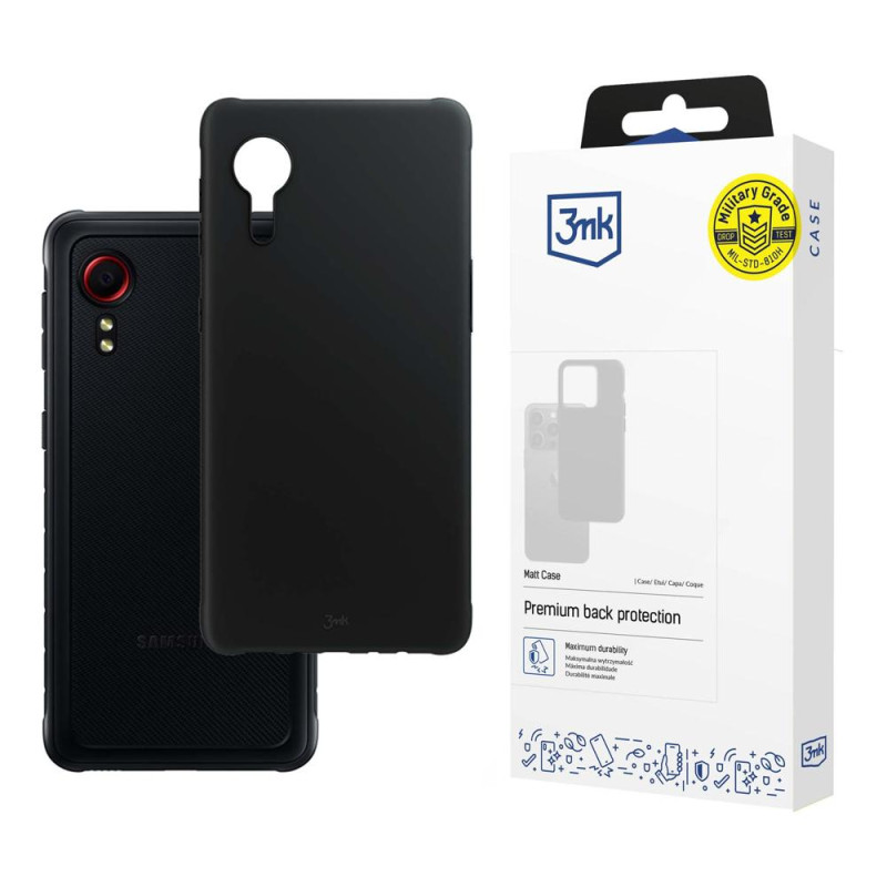 3mk matinis dėklas, skirtas Samsung Galaxy Xcover 5 – juodas