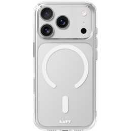 „Laut Crystal Fluro MagSafe“ dėklas, skirtas „iPhone 17 Pro“ – skaidriai pilkas