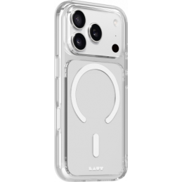 „Laut Crystal Fluro MagSafe“ dėklas, skirtas „iPhone 17 Pro Max“ – skaidriai pilkas