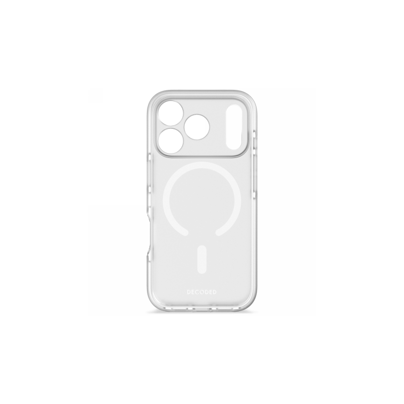 „Decoded DropTec“ permatomas „MagSafe“ dėklas, skirtas „iPhone 17 Pro“ – permatomas