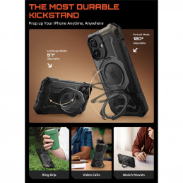 „Supcase UB Grip Mag MagSafe“ dėklas, skirtas „iPhone 17“ – juodas