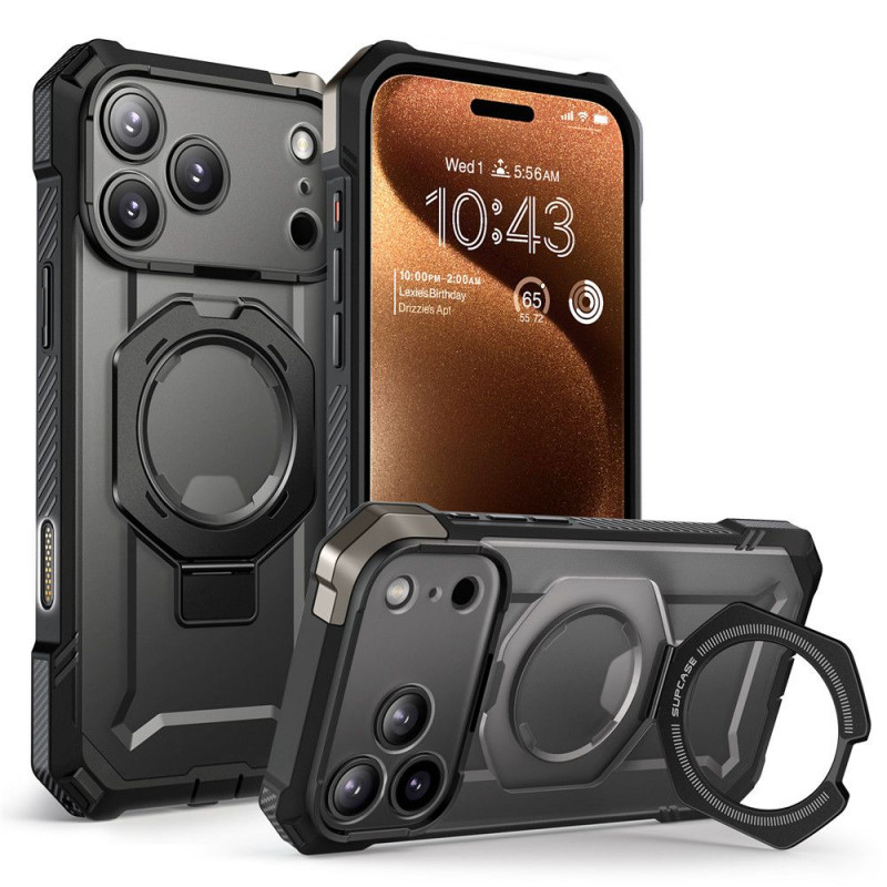 „Supcase UB Grip Mag MagSafe“ dėklas, skirtas „iPhone 17 Pro“ – juodas