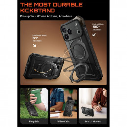 „Supcase UB Grip Mag MagSafe“ dėklas, skirtas „iPhone 17 Pro“ – juodas