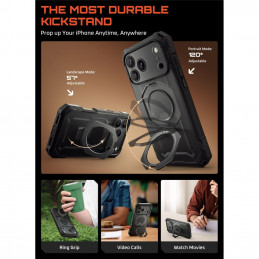 „Supcase UB Grip Pro Mag MagSafe“ dėklas, skirtas „iPhone 17 Pro“ – juodas