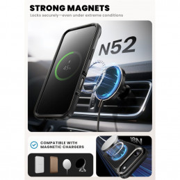 „Supcase IBLSN Ares Flip Mag MagSafe“ dėklas, skirtas „iPhone 17 Air“ – juodas