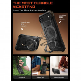 „Supcase UB Grip Mag MagSafe“ dėklas, skirtas „iPhone 17 Air“ – juodas