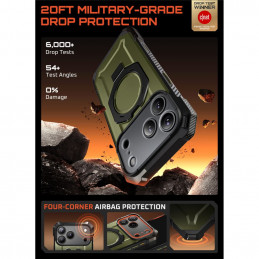 „Supcase UB Grip Mag MagSafe“ dėklas, skirtas „iPhone 17 Pro Max“ – žalias