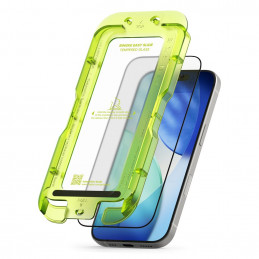 „Ringke Easy Slide“ dviejų grūdintų „iPhone 17“ stiklų pakuotė – juoda