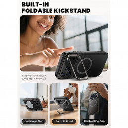 „Supcase IBLSN Ares Flip Mag MagSafe“ dėklas, skirtas „iPhone 17 Pro“ – juodas