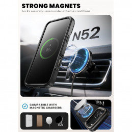 „Supcase IBLSN Ares Flip Mag MagSafe“ dėklas, skirtas „iPhone 17 Pro“ – juodas