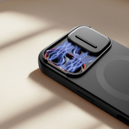 „Tech-Protect Kevlar Aura MagSafe“ dėklas, skirtas „iPhone 17“ – juodas