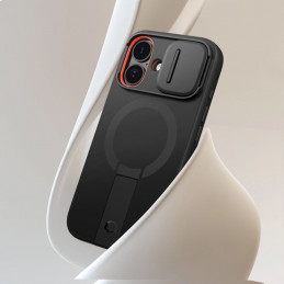 „Tech-Protect Kevlar Aura MagSafe“ dėklas, skirtas „iPhone 17“ – juodas