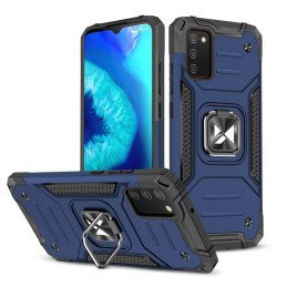 Wozinsky Ring Armor Armored Hybrid Case Cover + Magnetinis laikiklis, skirtas Samsung Galaxy A03s Blue